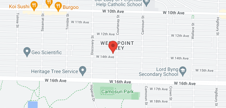 map of 4213 W 14TH AVENUE